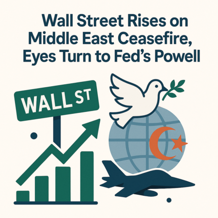 Wall Street Rises on Middle East Ceasefire, Eyes Turn to Fed’s Powell